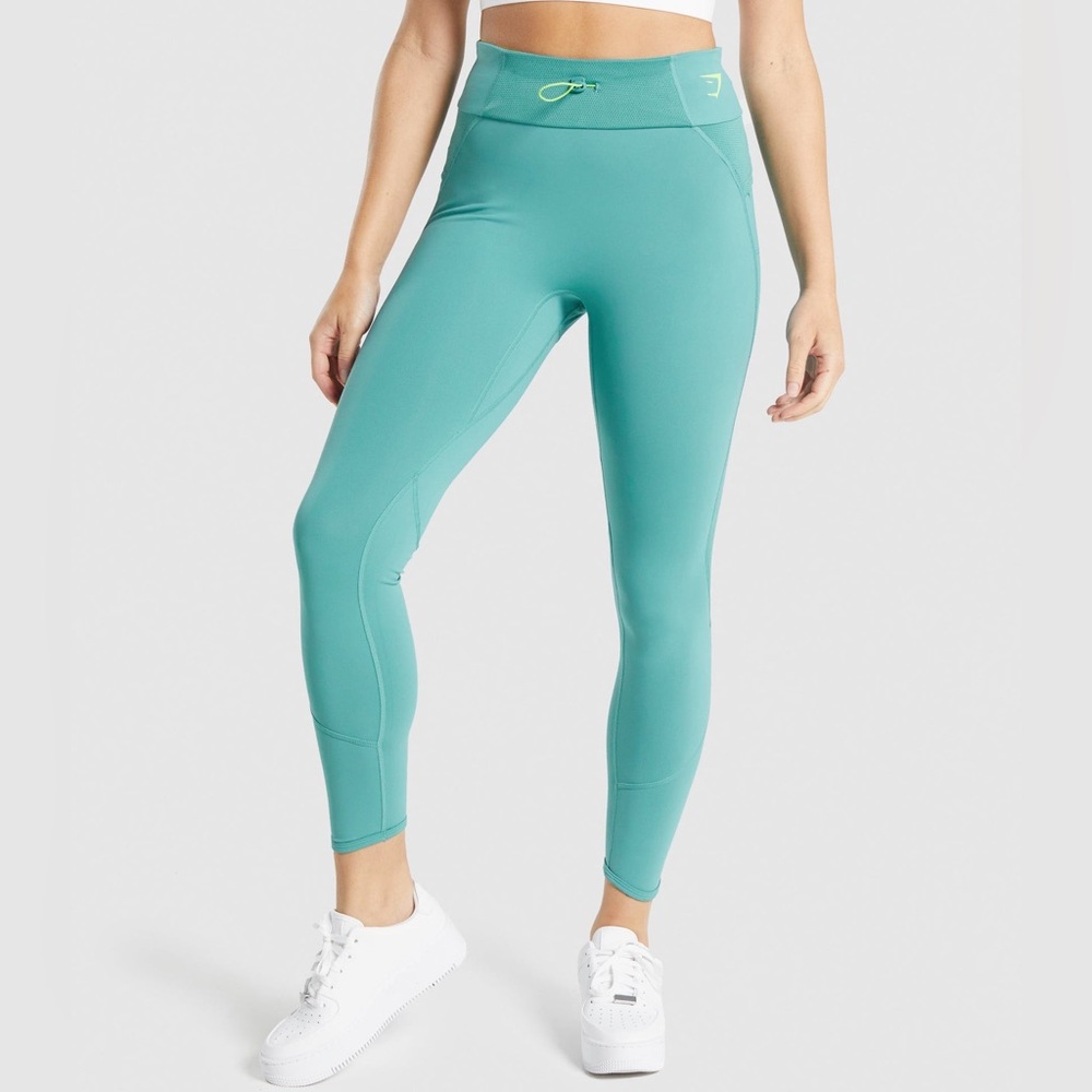 Gymshark Womens Pulse‎ Mesh Teal Training Size Small